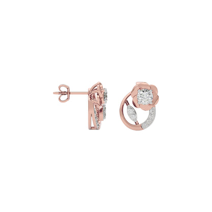 Moonbeam Diamond Earring 18 KT / Rose Gold