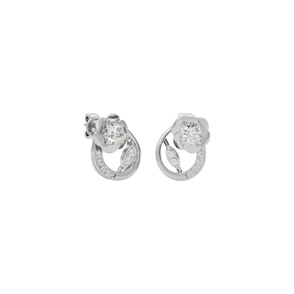 Moonbeam Diamond Earring 18 KT / White Gold