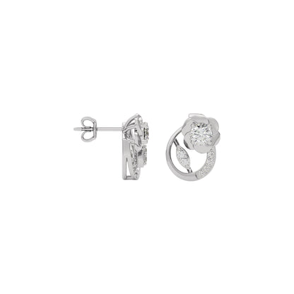 Moonbeam Diamond Earring 18 KT / White Gold