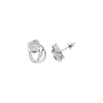 Moonbeam Diamond Earring 18 KT / White Gold