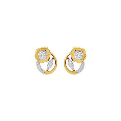 Moonbeam Diamond Earring 18 KT / Yellow Gold