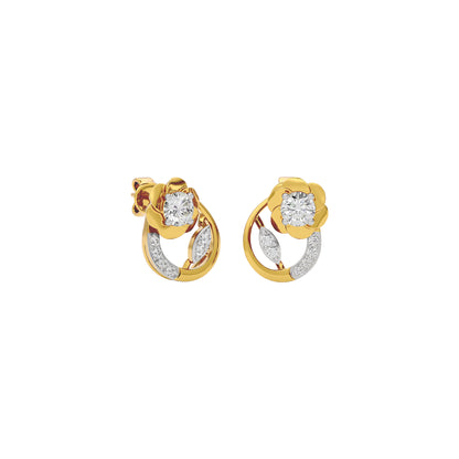 Moonbeam Diamond Earring 18 KT / Yellow Gold