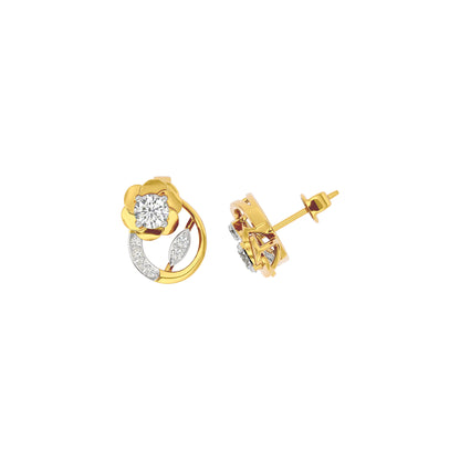 Moonbeam Diamond Earring 18 KT / Yellow Gold