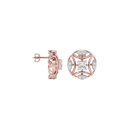 Lush Radiance Diamond Earring 18 KT / Rose Gold