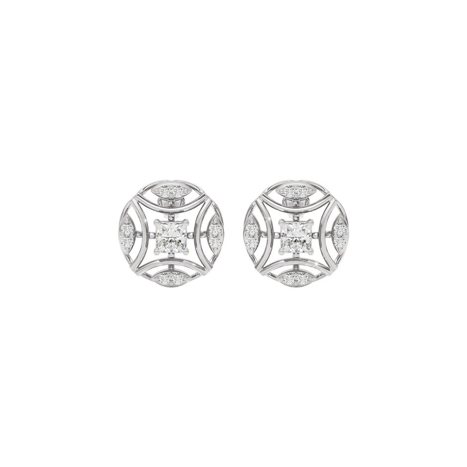 Lush Radiance Diamond Earring 18 KT / White Gold