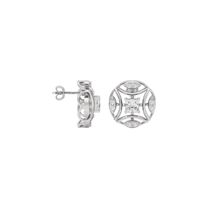 Lush Radiance Diamond Earring 18 KT / White Gold