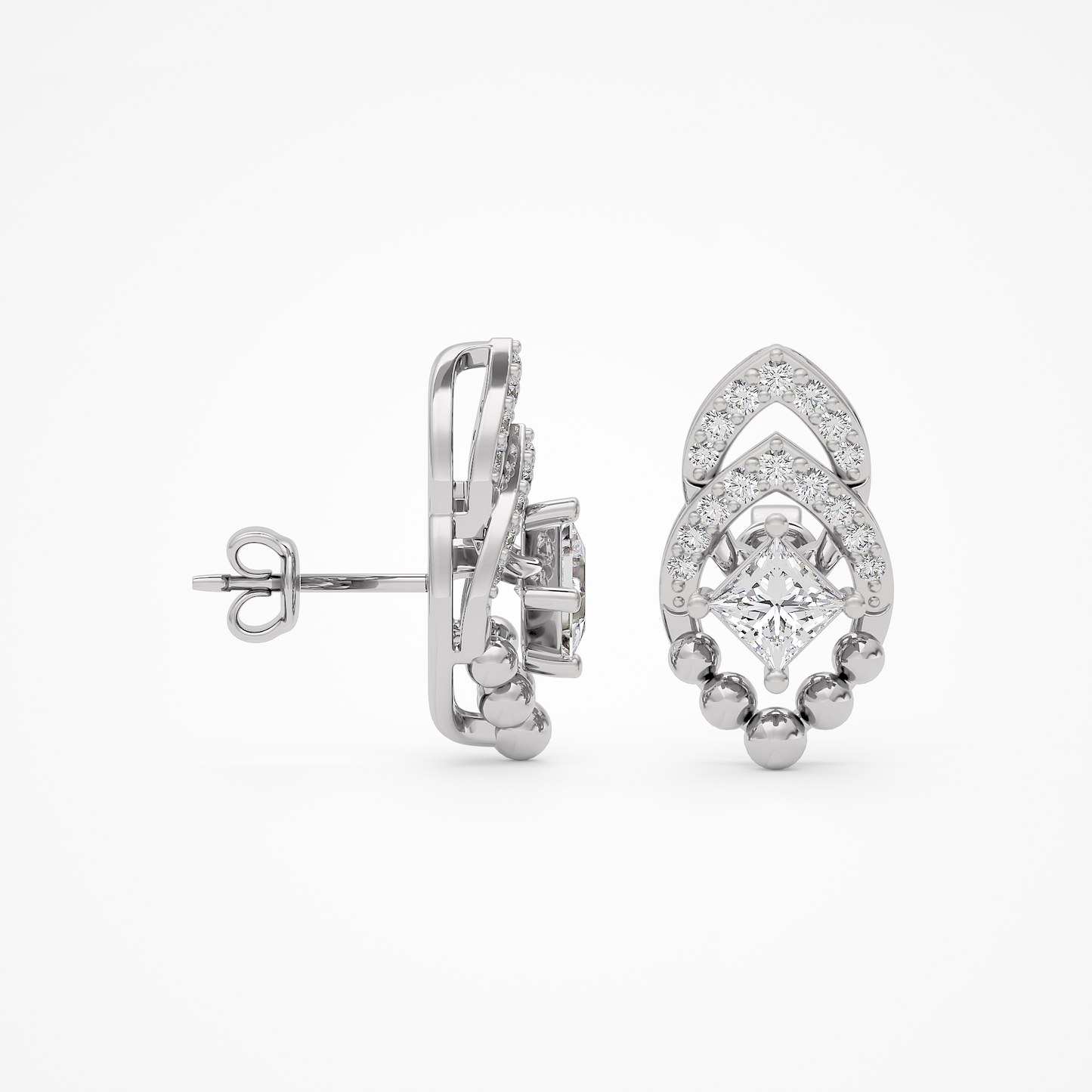 Crystal Shimmer Diamond Earring