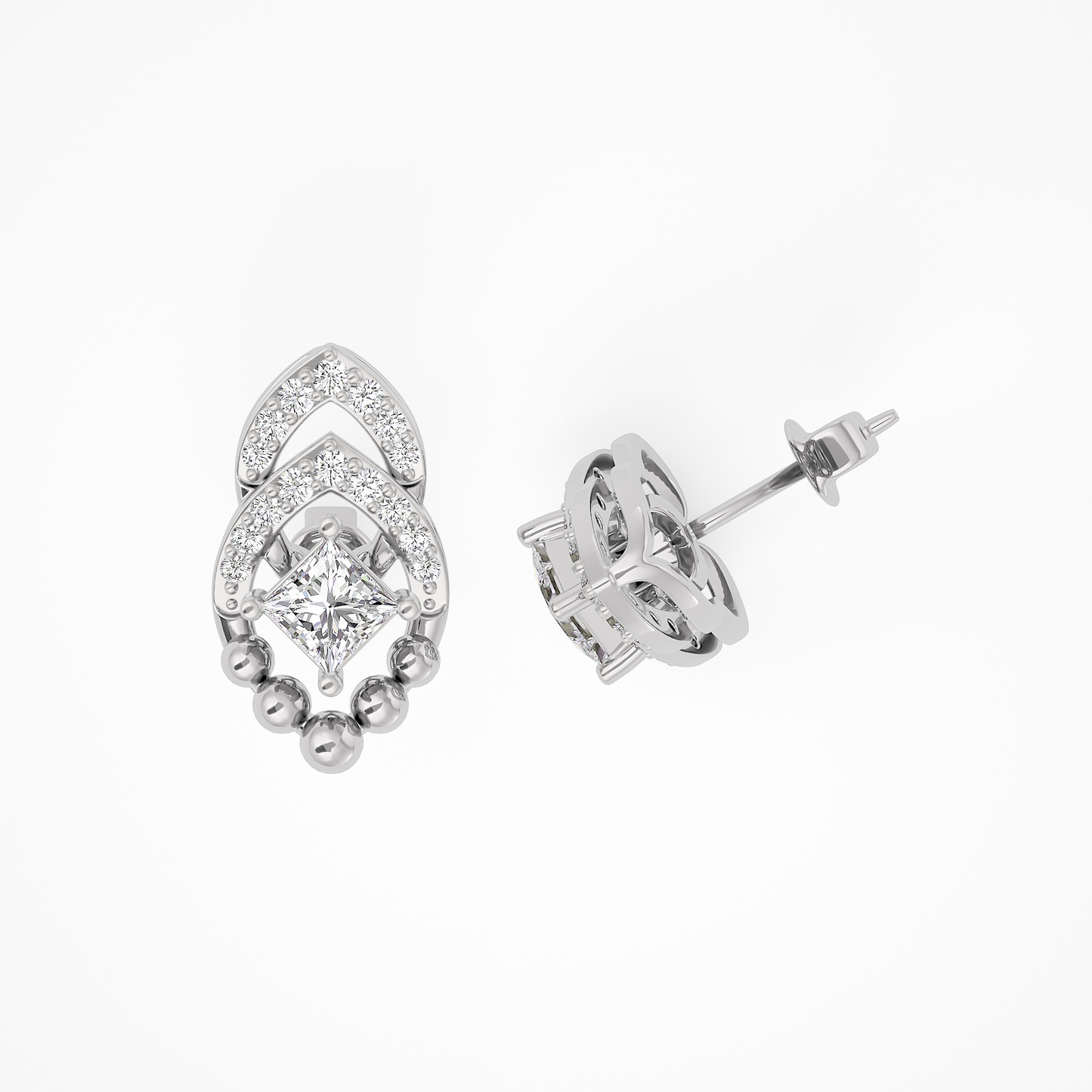 Crystal Shimmer Diamond Earring