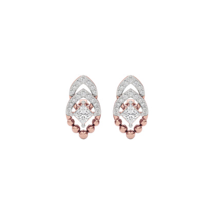Crystal Shimmer Diamond Earring 18 KT / Rose Gold
