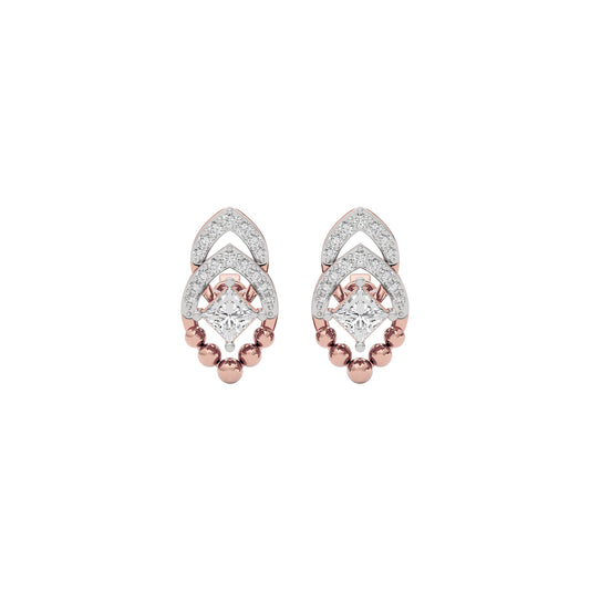 Crystal Shimmer Diamond Earring 18 KT / Rose Gold