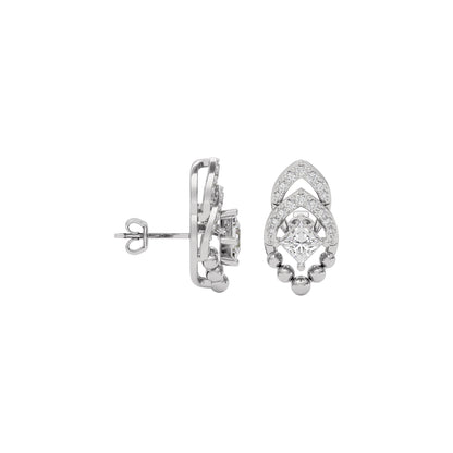Crystal Shimmer Diamond Earring 18 KT / White Gold