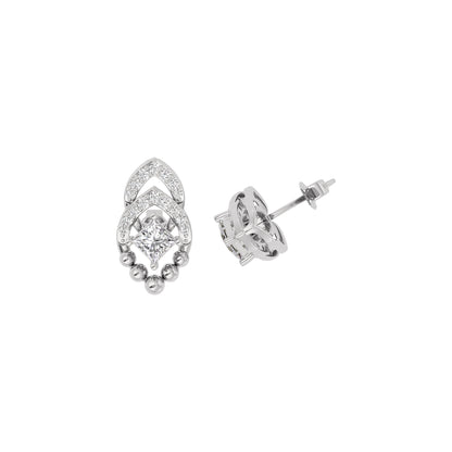 Crystal Shimmer Diamond Earring 18 KT / White Gold