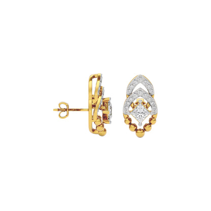 Crystal Shimmer Diamond Earring 18 KT / Yellow Gold