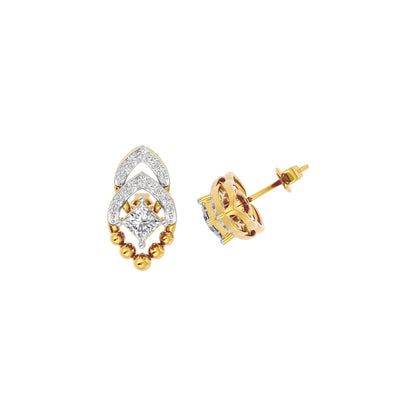 Crystal Shimmer Diamond Earring 18 KT / Yellow Gold