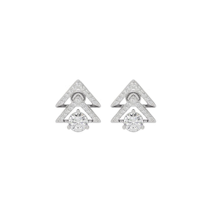 Opal Halo Diamond Earring 18 KT / White Gold