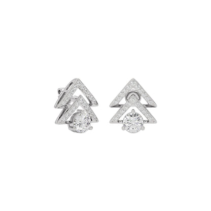 Opal Halo Diamond Earring 18 KT / White Gold
