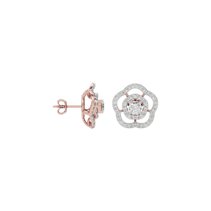 Diamond Grace Drop Earring 18 KT / Rose Gold