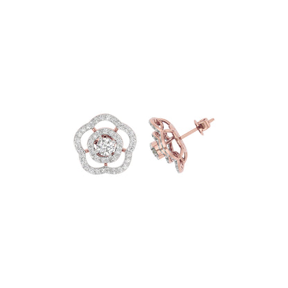 Diamond Grace Drop Earring 18 KT / Rose Gold
