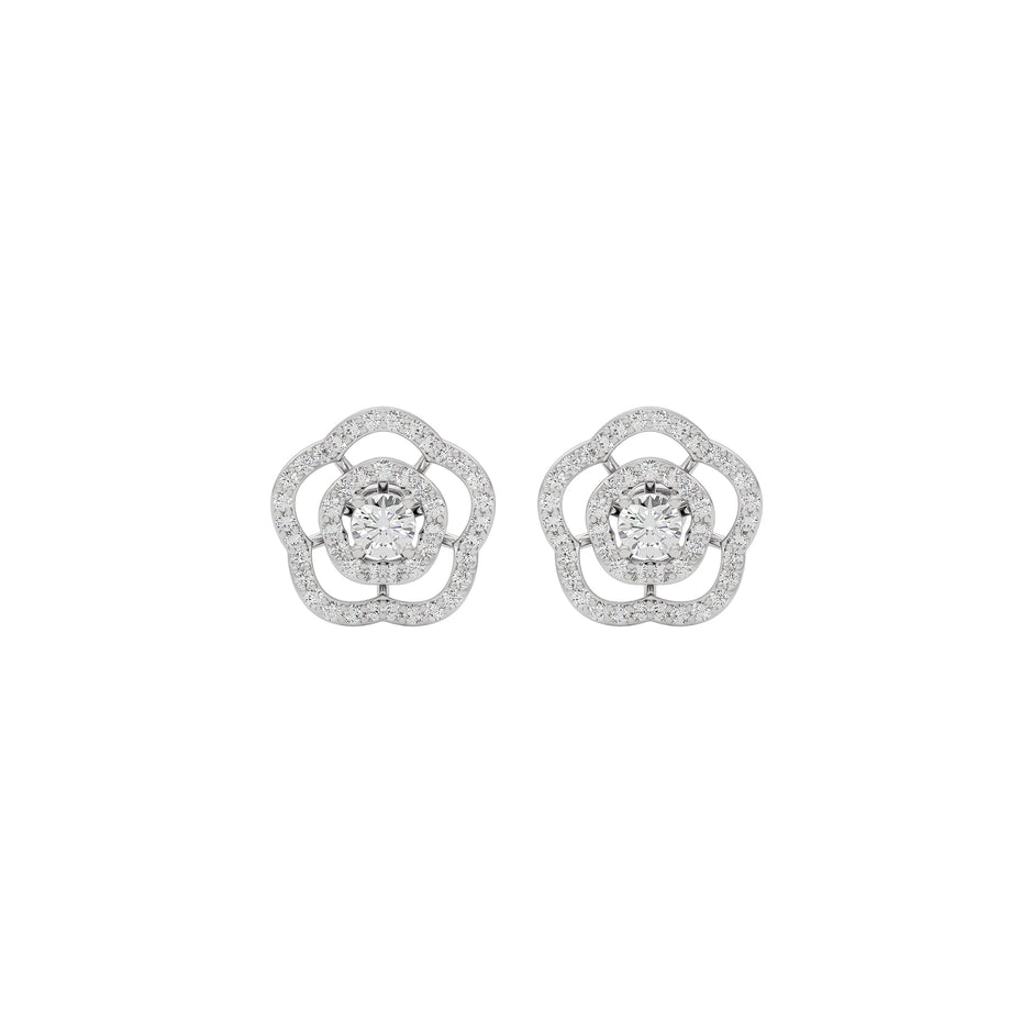 Diamond Grace Drop Earring 18 KT / White Gold