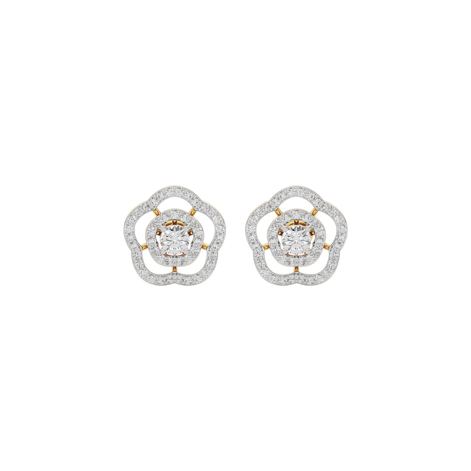 Diamond Grace Drop Earring 18 KT / Yellow Gold