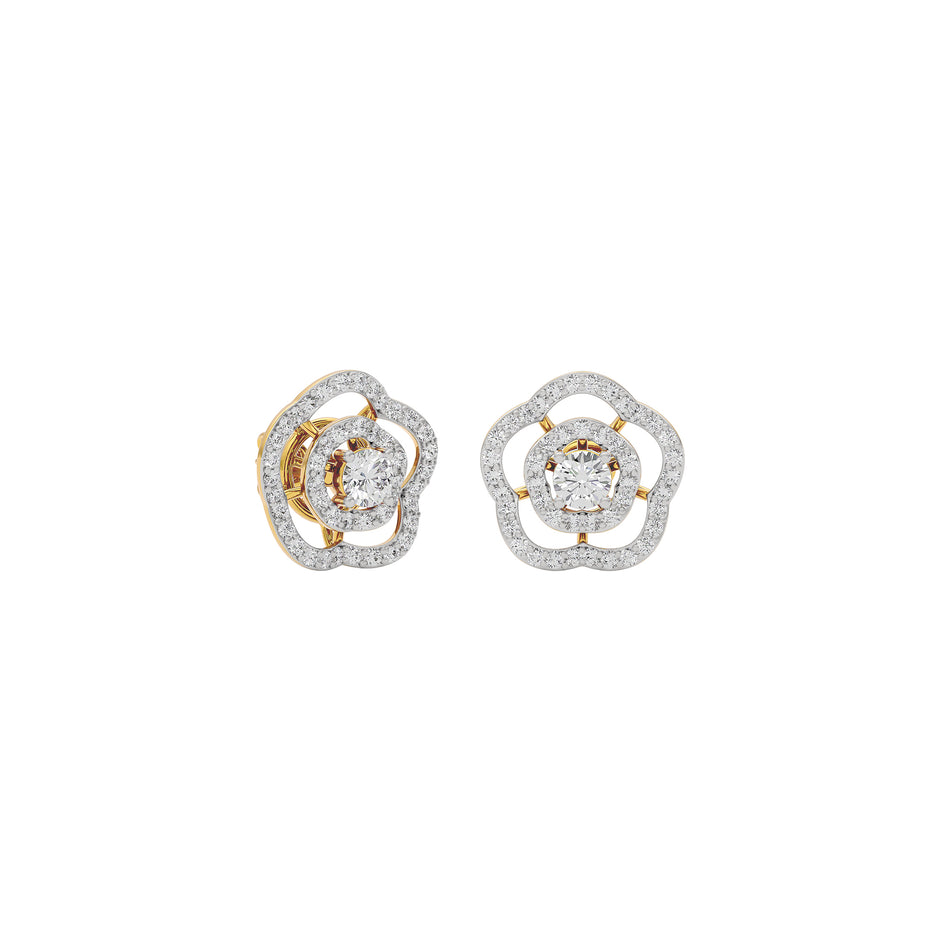 Diamond Grace Drop Earring 18 KT / Yellow Gold