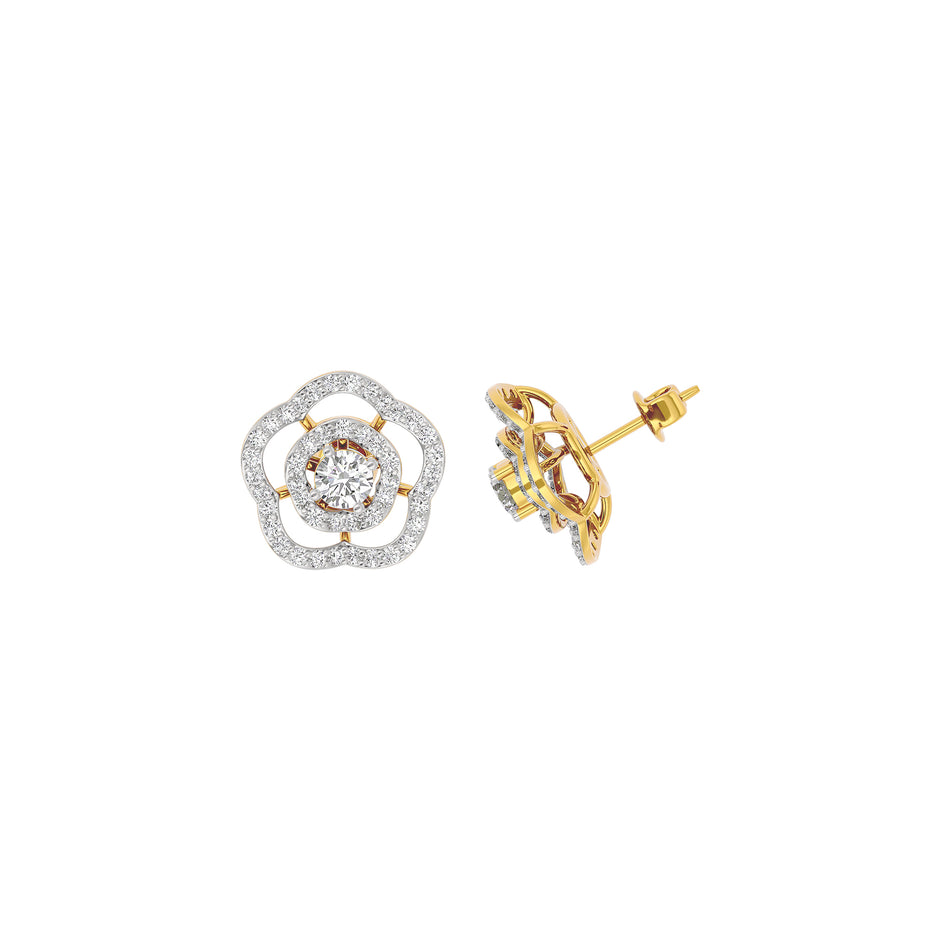 Diamond Grace Drop Earring 18 KT / Yellow Gold