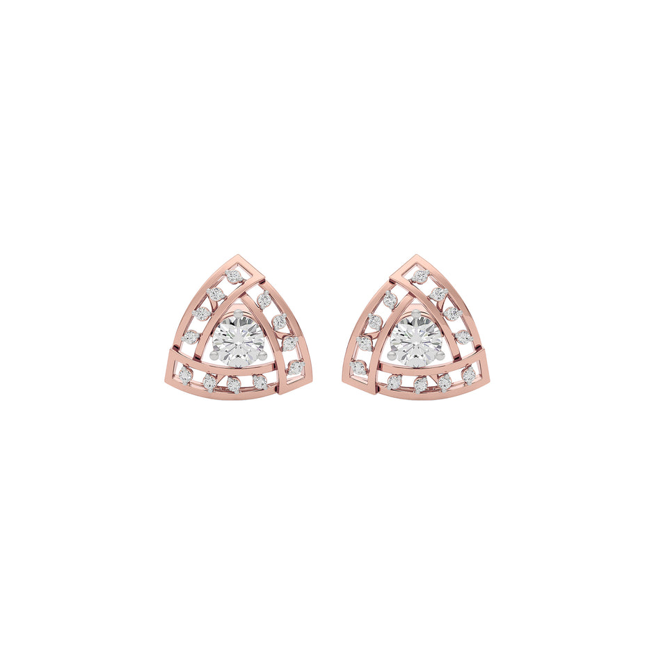 Diamond Velvet Touch Earring 18 KT / Rose Gold