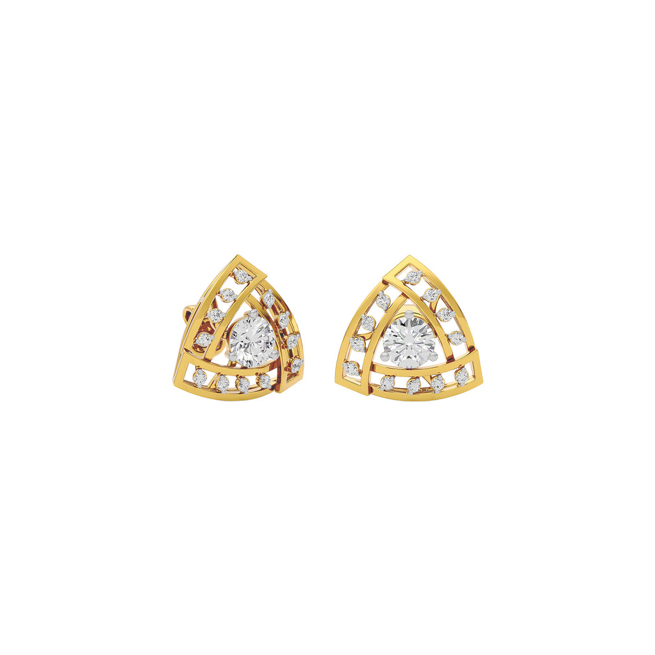 Diamond Velvet Touch Earring 18 KT / White Gold