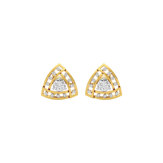 Diamond Velvet Touch Earring 18 KT / Yellow Gold