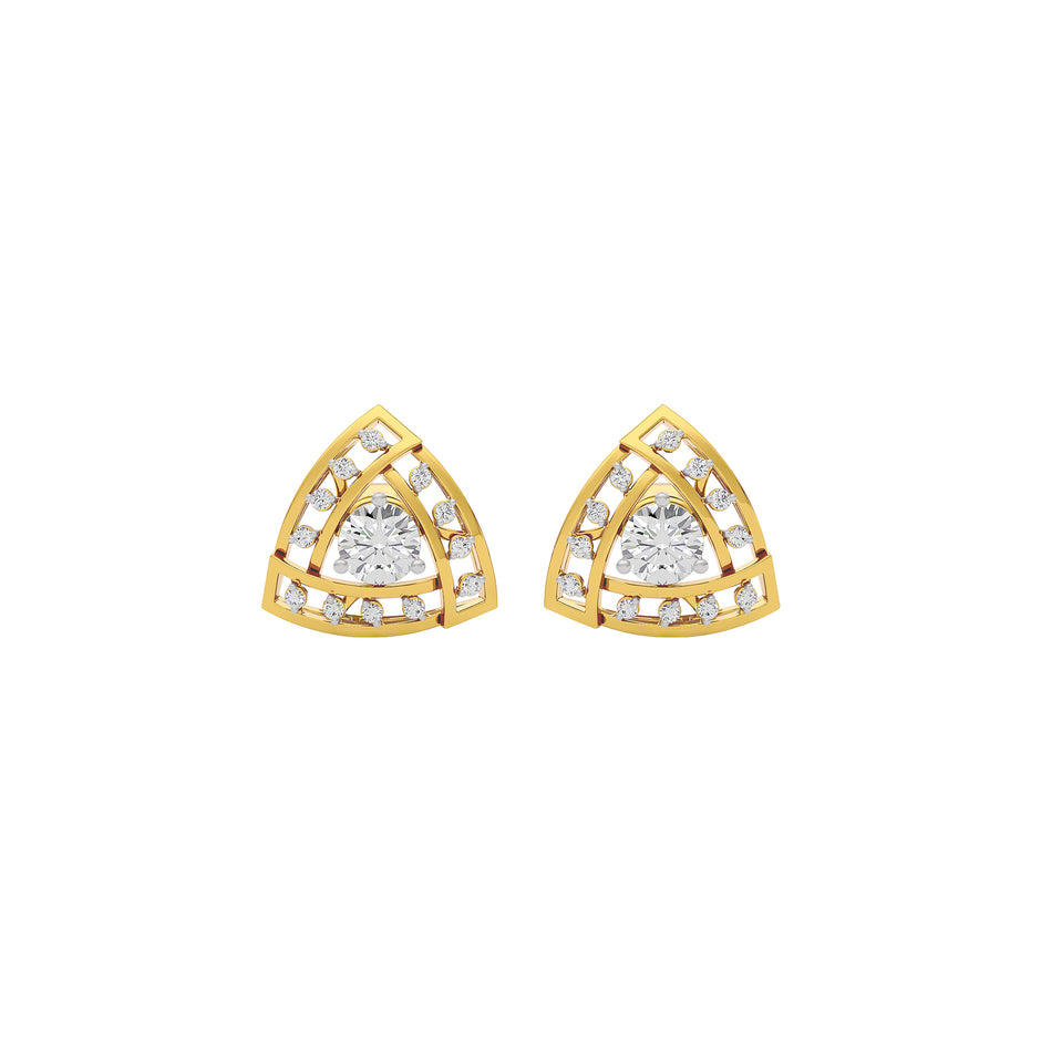 Diamond Velvet Touch Earring 18 KT / Yellow Gold