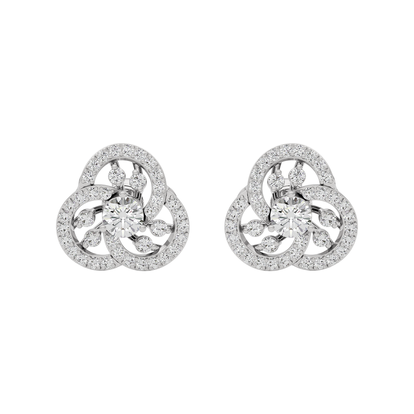 Diamond Orchid Earring