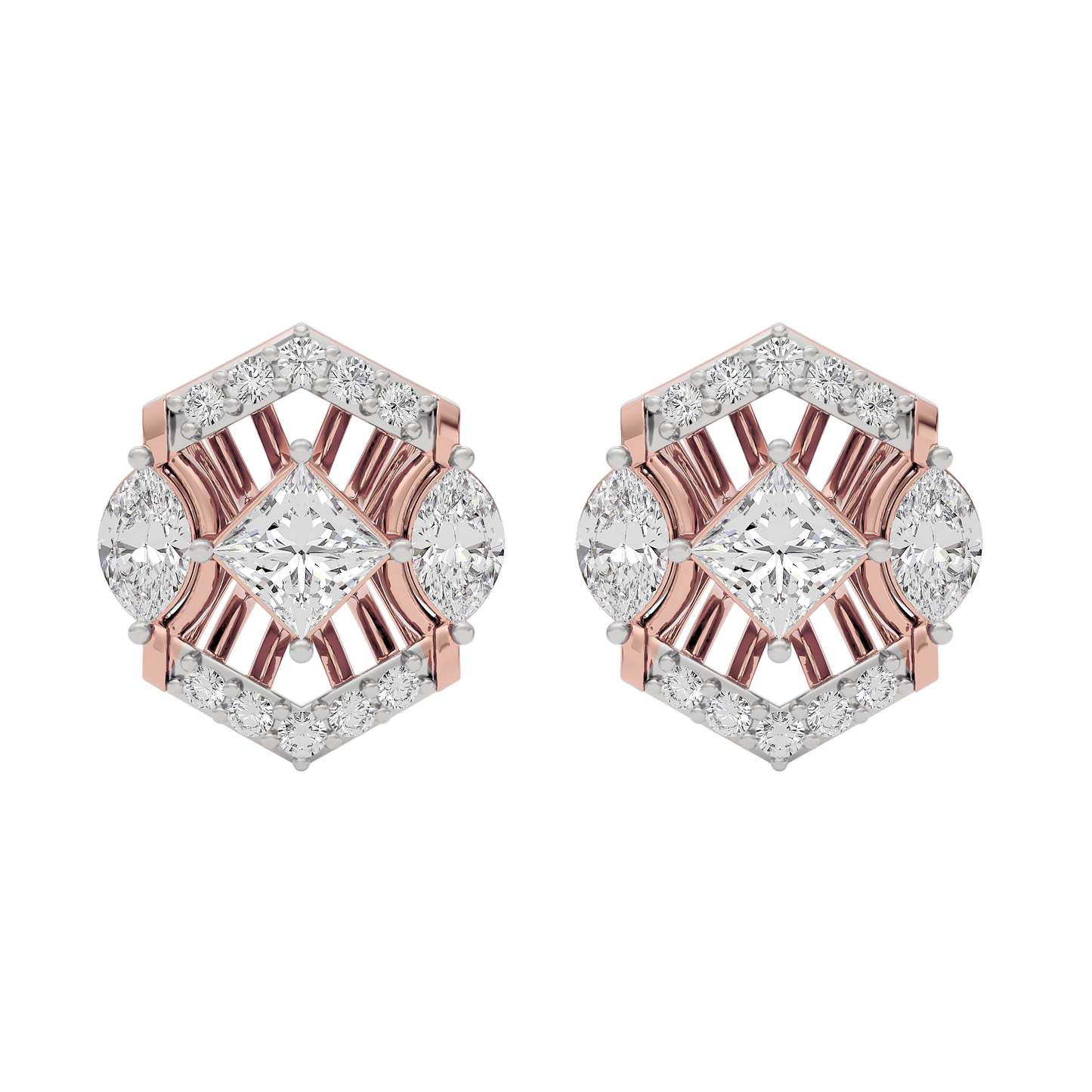 Crystal Veil Diamond Earring