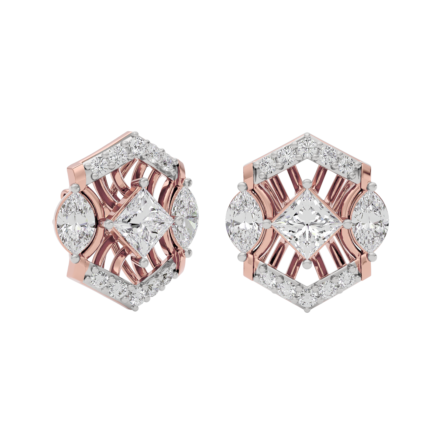 Crystal Veil Diamond Earring