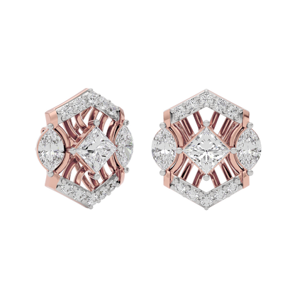 Crystal Veil Diamond Earring