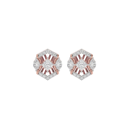 Crystal Veil Diamond Earring 18 KT / Rose Gold