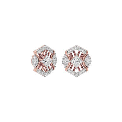 Crystal Veil Diamond Earring 18 KT / Rose Gold