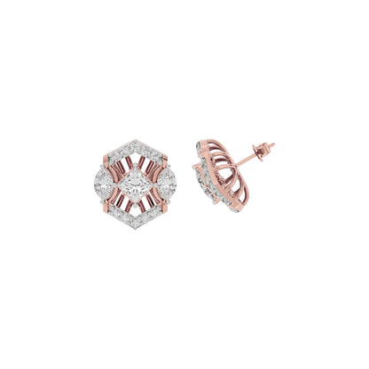 Crystal Veil Diamond Earring 18 KT / Rose Gold