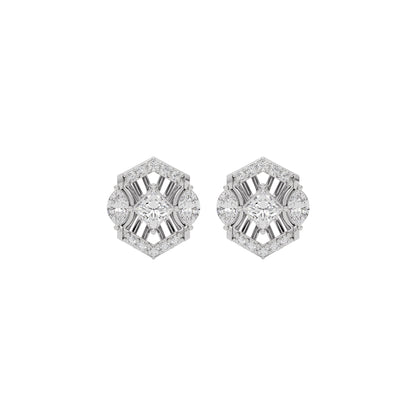 Crystal Veil Diamond Earring 18 KT / White Gold