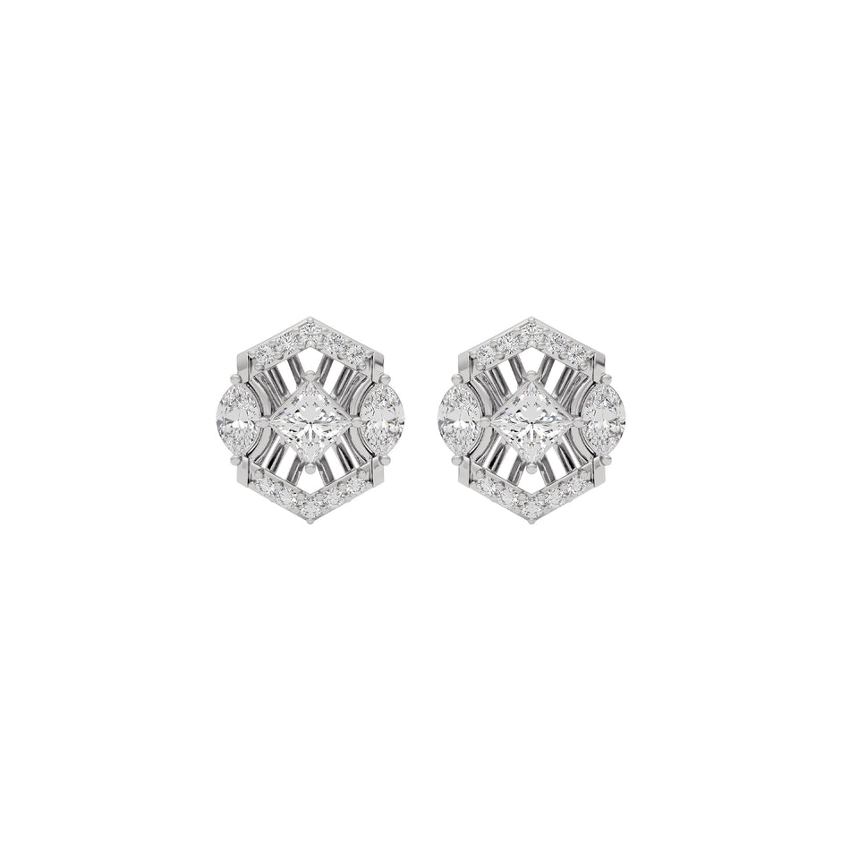 Crystal Veil Diamond Earring 18 KT / White Gold