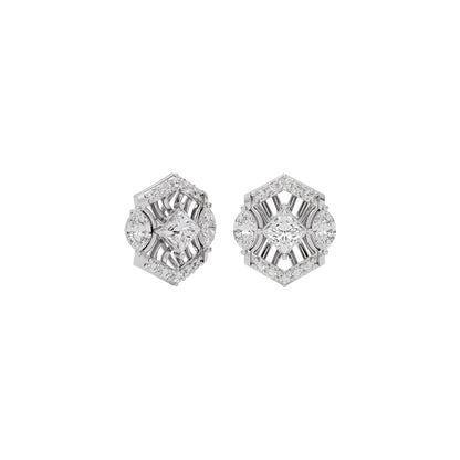 Crystal Veil Diamond Earring 18 KT / White Gold