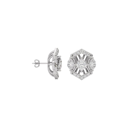 Crystal Veil Diamond Earring 18 KT / White Gold