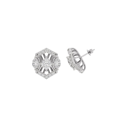 Crystal Veil Diamond Earring 18 KT / White Gold