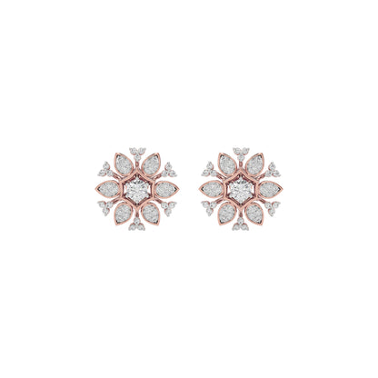 Mystic Crystal Diamond Earring 18 KT / Rose Gold
