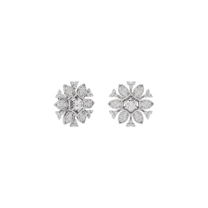 Mystic Crystal Diamond Earring 18 KT / White Gold