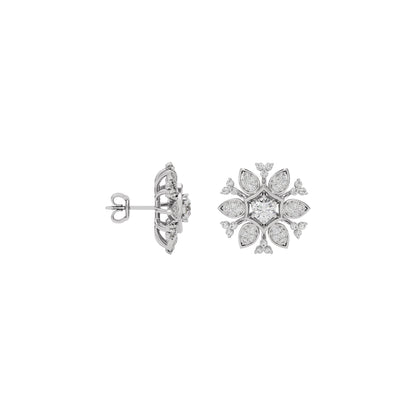 Mystic Crystal Diamond Earring 18 KT / White Gold