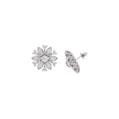 Mystic Crystal Diamond Earring 18 KT / White Gold