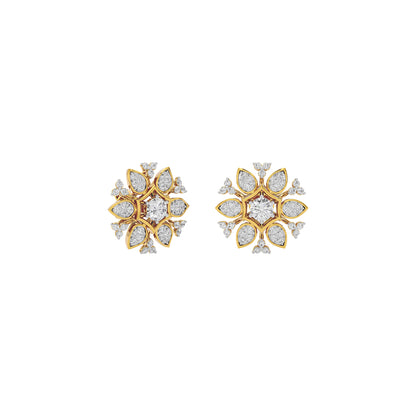 Mystic Crystal Diamond Earring 18 KT / Yellow Gold