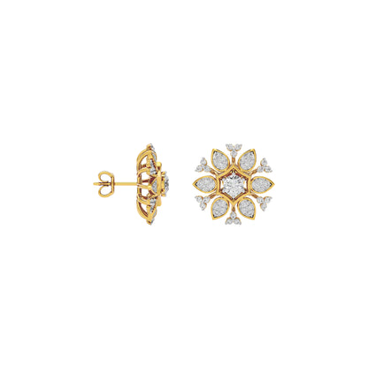 Mystic Crystal Diamond Earring 18 KT / Yellow Gold