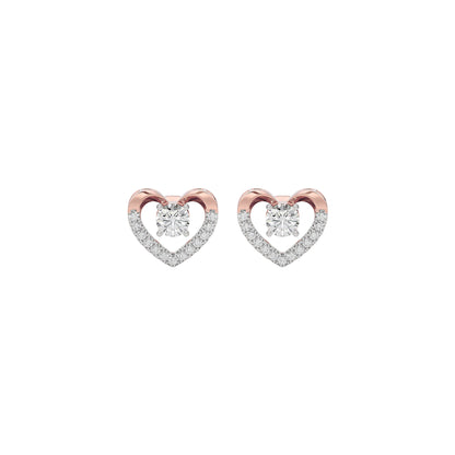 Diamond Tranquil Earring 18 KT / Rose Gold