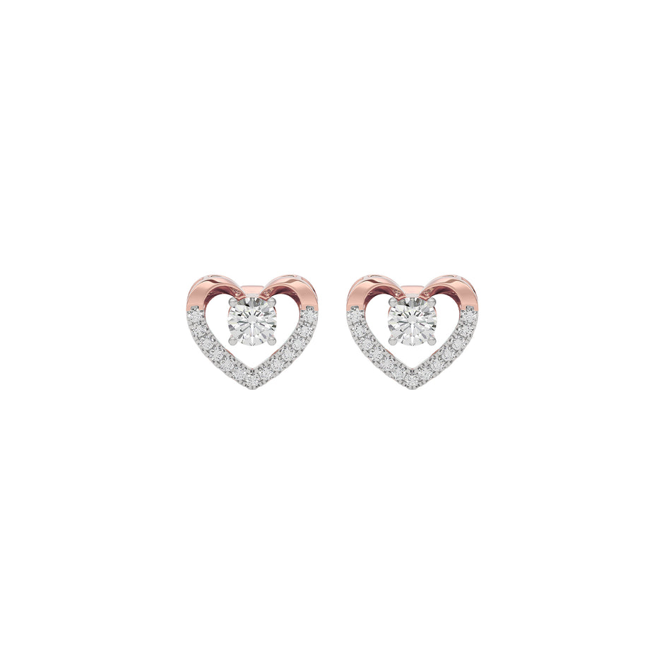 Diamond Tranquil Earring 18 KT / Rose Gold